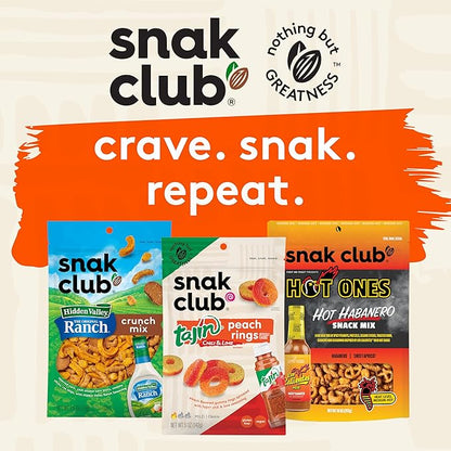 Snak Club Energizer Trail Mix with Roasted Salted Peanuts, Raisins, M&M’S Chocolate Candies, Roasted Almonds, Gluten-Free and Kosher Snack, 24 oz Resealable Bag