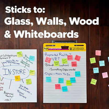 Post-it Super Sticky Easel Pad, 25 x 30 Inches, 30 Sheets/Pad, 6 Pads (561WL VAD 6PK), Large White Lined Premium Self Stick Flip Chart Paper
