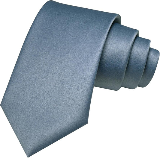 JEMYGINS Solid Color Tie Mens Necktie for Business and Wedding