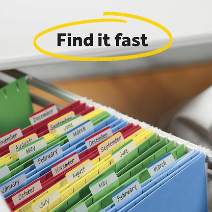 Post-it Tabs, 2 in, Solid, Assorted Colors, 6 Tabs/Color, 5 Colors, 30 Tabs/Pack (686-ROYGB)