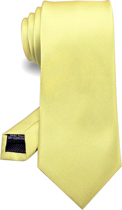 RBOCOTT Solid Color Tie Formal Necktie for Men