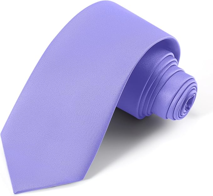 Black Ties For Men Solid Pure Color Formal Neckties 3.15" (8CM) Men's Tie for Business and Wedding with Gift Box