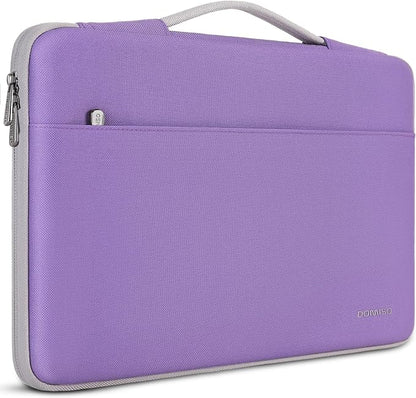 DOMISO 15.6 inch Laptop Case Sleeve Protective Cover Compatible with 16 inch MacBook Pro M4 M3 M2/Pro Max,15.6-16 inch HP Dell ASUS Lenovo Chromebook,Waterproof Computer Cases Bag with Handle,Purple