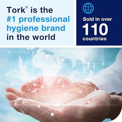 Tork Liquid Skincare Dispenser, White S1 System Compatible, for Soap, Sanitizer 6 x 1 Pack (570020A)