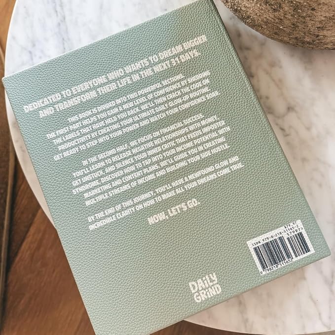 Know Your Worth Workbook by Angie Bellemare: Transformational Self-Growth & Mindset Journal for Women | 277-Page Full-Color Hardcover with 12 Chapters + 31-Day Challenge | Vegan Pebble-Leather Edition