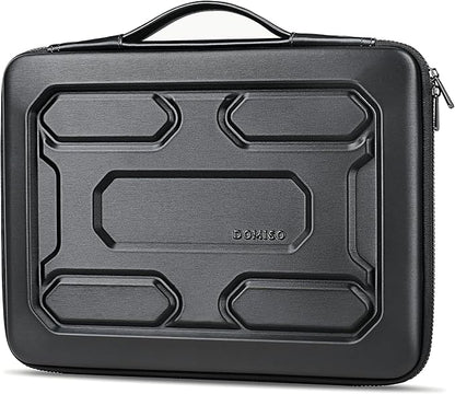 DOMISO 17 inch Laptop Sleeve with Handle Shockproof Computer Bag Waterproof EVA Protective Carrying Case for 17.3" MSI GS73VR Stealth Pro/HP Envy 17/LG Gram 17"/ROG Strix GL702VS, Black