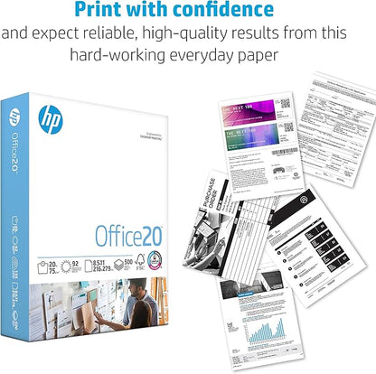 HP Printer Paper | 8.5 x 11 Paper | Office 20 lb | 1 Pallet - 40 Cartons - 200,000 Sheets | 92 Bright | Made in USA - FSC Certified | 112101P