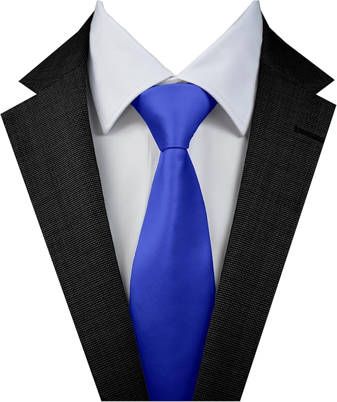Dibi Solid Color Ties for Men, Formal Mens Ties, Neck Tie, Classic Tie for Boys Women Teens, Wedding Business Costume Necktie