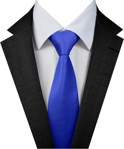 Dibi Solid Color Ties for Men, Formal Mens Ties, Neck Tie, Classic Tie for Boys Women Teens, Wedding Business Costume Necktie