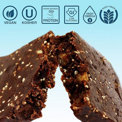 Defender Vegan Protein Bar, Coconut Almond Chocolate Chip, Plant Based Snack Breakfast Bars, Psyllium Husk, High Fiber, Non GMO, Kosher, No Stevia & Sugar Alcohols, 12 Bars, Holiday Gift Item, Stocking Stuffer