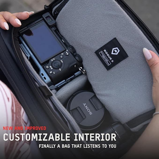 WANDRD All New ROGUE Sling V2: Weather-Resistant Everyday Carry Bag with Lightning Fast Access, Customizable Interior, Laptop Sleeve & Tripod Pocket – Minimalist Crossbody for Travel, EDC & Creators