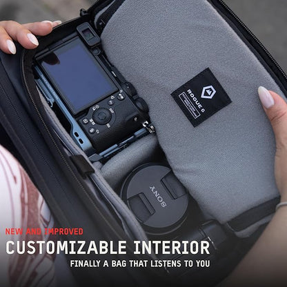 WANDRD All New ROGUE Sling V2: Weather-Resistant Everyday Carry Bag with Lightning Fast Access, Customizable Interior, Laptop Sleeve & Tripod Pocket – Minimalist Crossbody for Travel, EDC & Creators