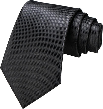 JEMYGINS Solid Color Tie Mens Necktie for Business and Wedding