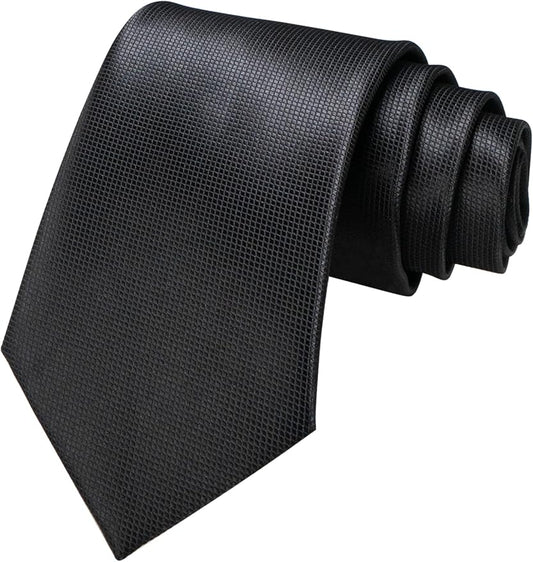 JEMYGINS Solid Color Tie Mens Necktie for Business and Wedding