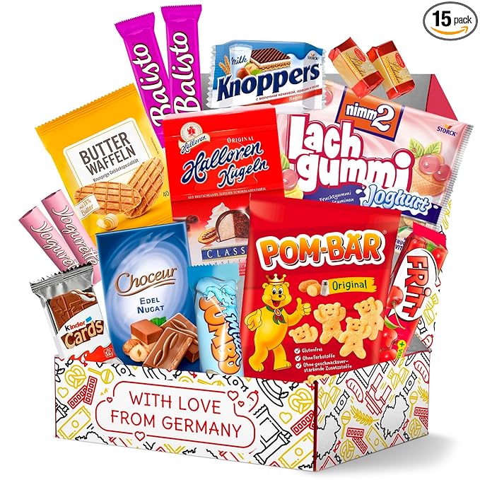 German Snack Box – Authentic German Chocolate & Snacks from Germany - International Snack Box with German Candy & European Treats – Great Gift for Food Lovers