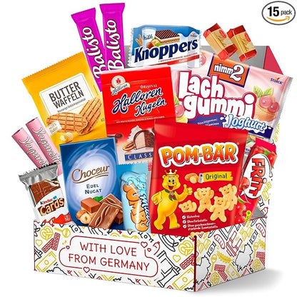 German Snack Box – Authentic German Chocolate & Snacks from Germany - International Snack Box with German Candy & European Treats – Great Gift for Food Lovers
