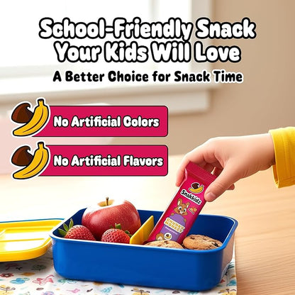 Snakkidz Organic Chewy Granola Bar, Allergen Free, Made with Avocado Oil, Low Sugar (15 Bars, Chunky Monkey)