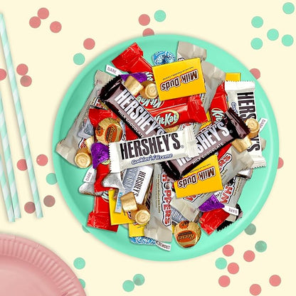 Chocolate Candy Variety Pack - 5 lb Assorted Bulk Chocolate Miniatures - Bulk Candy Individually Wrapped Candy Bars - Holiday Candy, Party Bag Candy Bulk - Dark & Milk Chocolate - Mini Chocolates