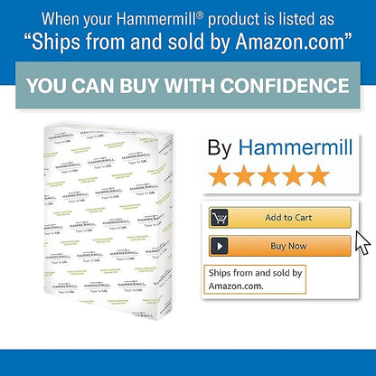 Hammermill Printer Paper, Premium Color 28 lb Copy Paper, 12 x 18 - 100 Bright, Made in the USA, 106125C - 4 Ream (2,000 Sheets)