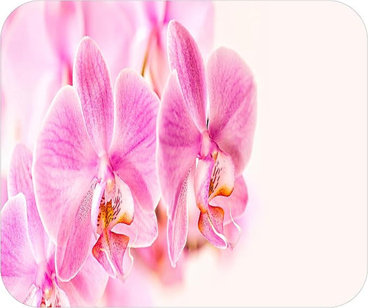 Floral Pattern Flower Mouse Pad Mat Mousepad for Desk Computer Laptop PC Gaming Home or Office Gift for Her Flowers (Orchid MP110)