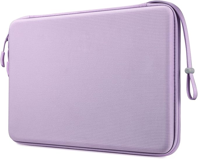 FINPAC Hard Laptop Sleeve Case for 13 inch MacBook Air M4 2025 M3 2024, 14 inch MacBook Pro M5/M4/M3/M2 A3401 A3185 A2918 A2992, 13'' Air/Pro, Waterproof Case for Dell, Surface Laptop, HP, Acer, Lilac
