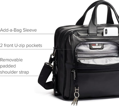 TUMI Alpha Expandable Organizer Laptop Briefcase - 15-Inch Laptop Briefcase Organizer for Men & Women - Travel Laptop Bag