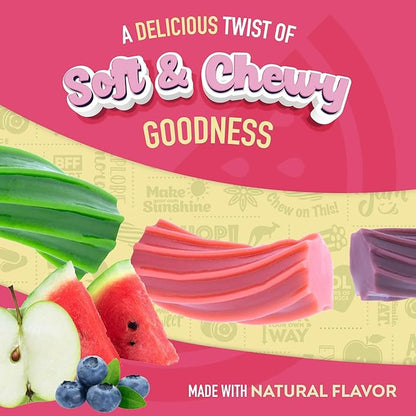 Wiley Wallaby Licorice 10 Ounce Variety Pack - Huckleberry, Apple & Watermelon Classic Gourmet Australian Style Soft & Chewy Licorice Candy - Pack of 3