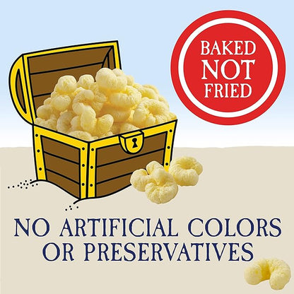 Pirate's Booty Aged White Cheddar Cheese Puffs, Gluten-Free, Kids Snacks, 1oz (12ct)
