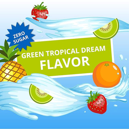Wyler's Light Island Punch, Green Tropical Dream, 10 CT (Pack - 12)