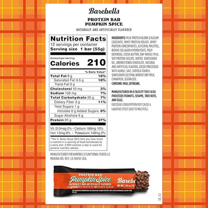 Barebells Bars Pumpkin Spice 55g 12-pack