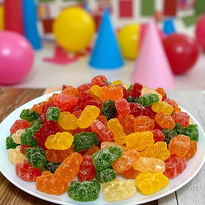 Irresistibly Delicious Sour Gummy Bears -1.5 lbs Lusciously Flavorful Soft & Chewy Sour Candy Snack, Fruity Flavor Assortment-Great for Kids and Adults of All Ages(24 oz)
