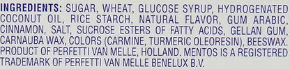 Mentos Holiday Chewy Candy Mint Roll, Cinnamon, Candy for Christmas Stocking Stuffers for Adults & Kids, Party, Non-Melting, 14 Count (Pack of 15)