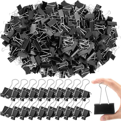 Jetec 200 Pcs Extra Large Binder Clips Bulk 2 Inch Metal Jumbo Binder Clips Office Supplies Black Paper Clamps for Teachers Students Office Business Supplies