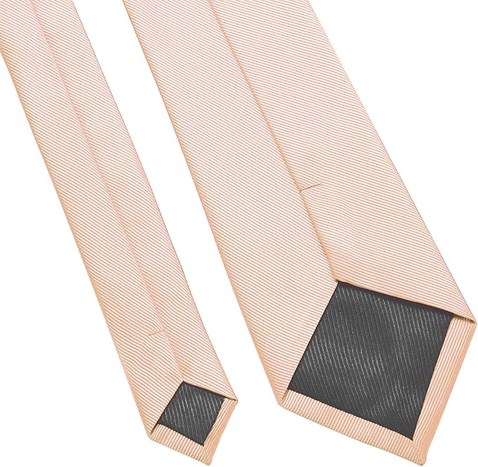 DecTwig Men's Ties Solid Color Formal Neckties 3.15" (8CM) Black Ties For Men