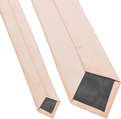 DecTwig Men's Ties Solid Color Formal Neckties 3.15" (8CM) Black Ties For Men