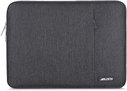 MOSISO Laptop Case 12.3 inch, 11.6-12.3 inch Laptop Sleeve Compatible with MacBook Air 11.6, Acer HP Dell Lenovo Samsung, Surface Pro, Polyester Vertical Computer Sleeve Bag with Pocket, Space Gray