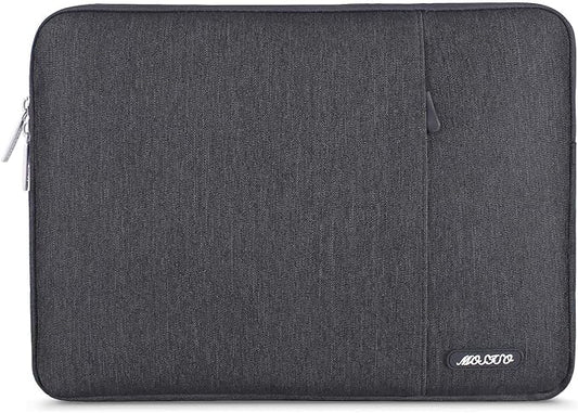 MOSISO Laptop Case 13.3 inch, 13-13.3 inch Laptop Sleeve Compatible with MacBook Air/Pro 13/Pro 14 M5 M4 M3 M2 M1, HP Dell ASUS Lenovo,Polyester Vertical Computer Sleeve Bag with Pocket, Space Gray