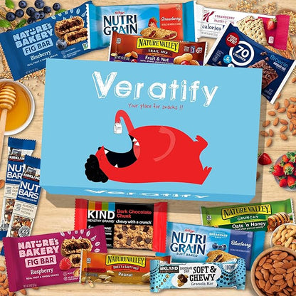 Healthy Snacks (Basket 114 Count) Healthy Snacks & Snacks Gift Variety Package Gift Arrangement Perfect for Men, Women, Adults, Office, School, College, Work, Employee Appreciation - Gift Basket