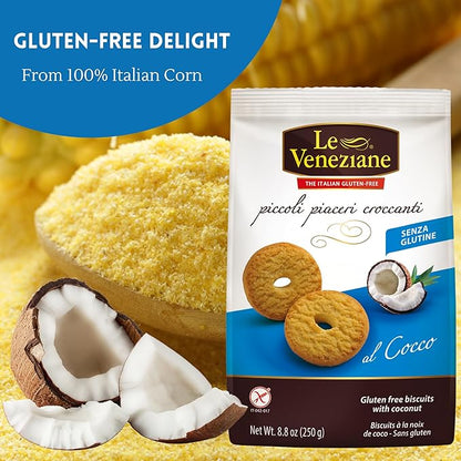 Brava Guilia Gluten Free Dinner Gift Box and Dessert Kit With Organic Pasta, Olive Oil, Tomato Sauce and Cookies all made in Italy