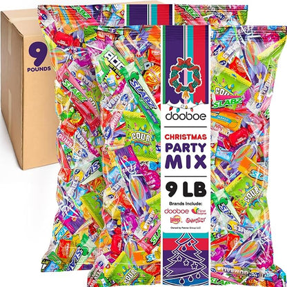 Bulk Candy Mix - Candy Variety Pack - Assorted Classic Candy - Individually Wrapped Candies - Fun Size Candy Assortment (9 Pounds)