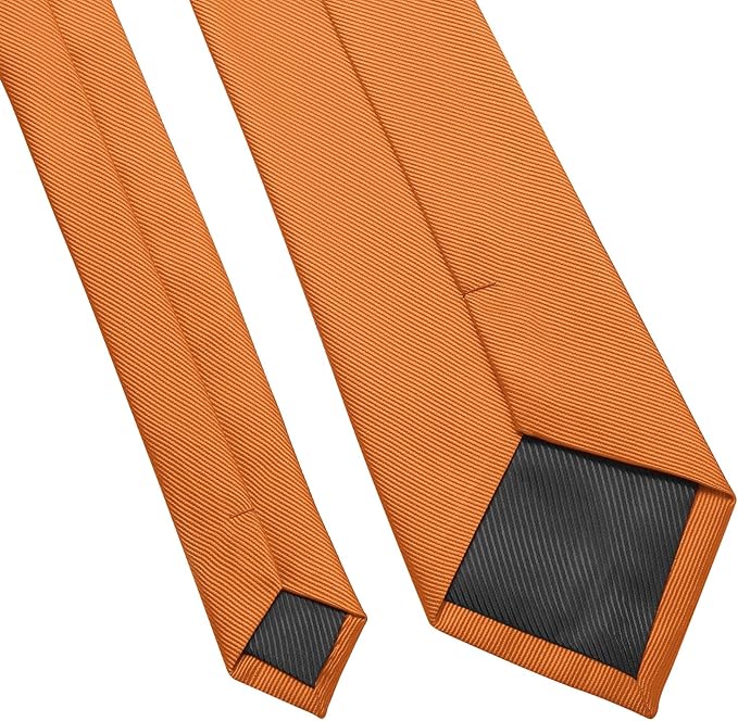 DecTwig Men's Ties Solid Color Formal Neckties 3.15" (8CM) Black Ties For Men