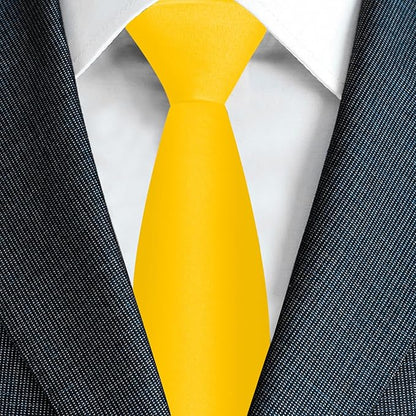 Men's Ties Solid Pure Color 3.15" (8CM) Necktie Plain Formal Business Wedding Black Ties For Men