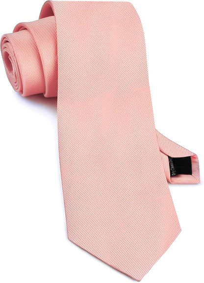 GUSLESON Classic New 3.15"（8cm） Men's Solid Color Necktie Wedding Business Tie + Gift Box
