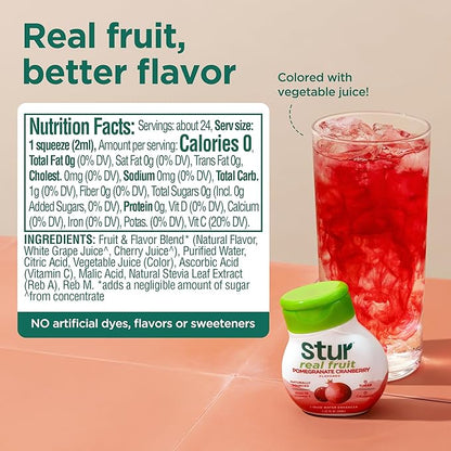 Stur Liquid Water Enhancer | Summer Variety Pack | Naturally Sweetened | Sugar Free | Zero Calories | Keto | Vegan | 5 Bottles, Makes 120 Drinks