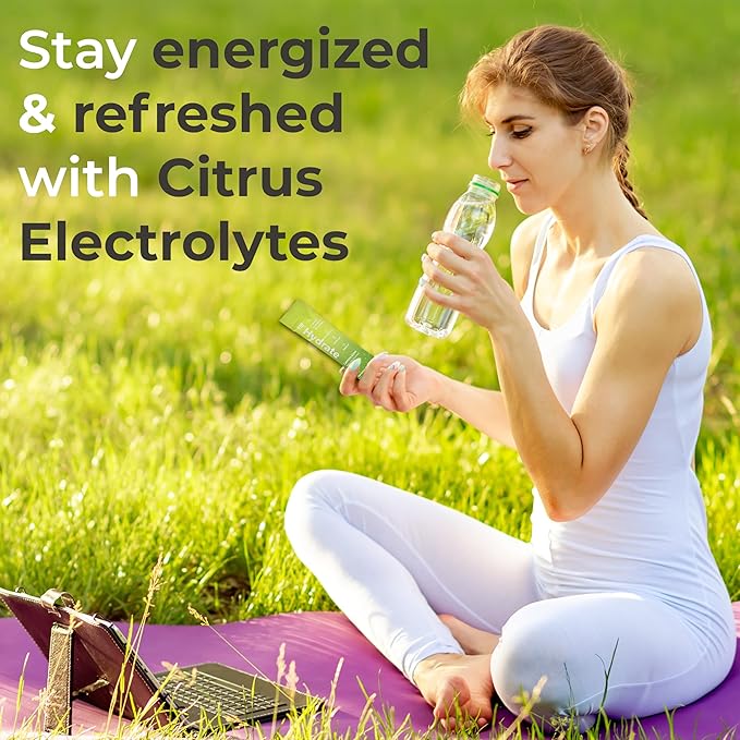 310 Nutrition Sugar Free Electrolytes Powder - Instant Hydration Packets for Daily Fluid Balance - Caffeine-Free Rehydration Drink Mix w/Vitamins, Low Calorie & Keto Friendly - Lemon Lime 15 Singles
