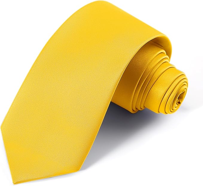 Black Ties For Men Solid Pure Color Formal Neckties 3.15" (8CM) Men's Tie for Business and Wedding with Gift Box