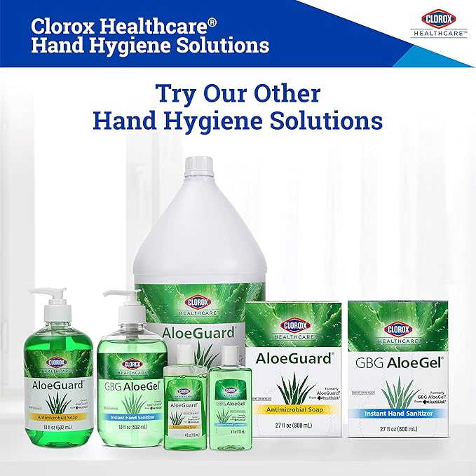 CLOROX Healthcare AloeGuard Antimicrobial Mini Hand Soap for Healthcare Professionals - Liquid Hand Wash for Everyday Use with Aloe Vera to Soothe & Moisturize Hands, 4 Fl Oz