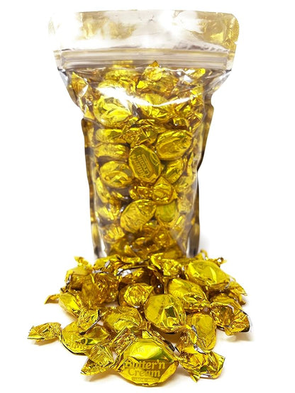 Holiday Butter Cream Hard Candy Snack Pack- 75 Pieces - Classic Butter n' Cream Old School Butterscotch Hard Candies - American Vintage Candy Assortment - Individually Wrapped, 14 oz.