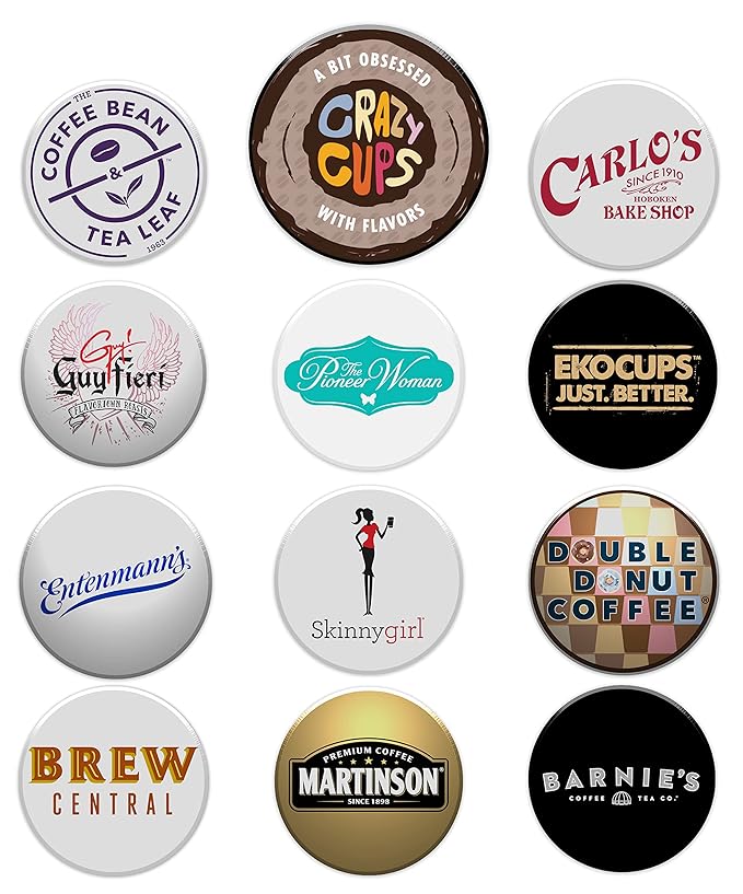 Perfect Samplers Dark Roast Coffee Pods Variety Pack, Dark Roast Coffee Pods for Keurig K Cups Machines, Coffee Sampler 80 Count