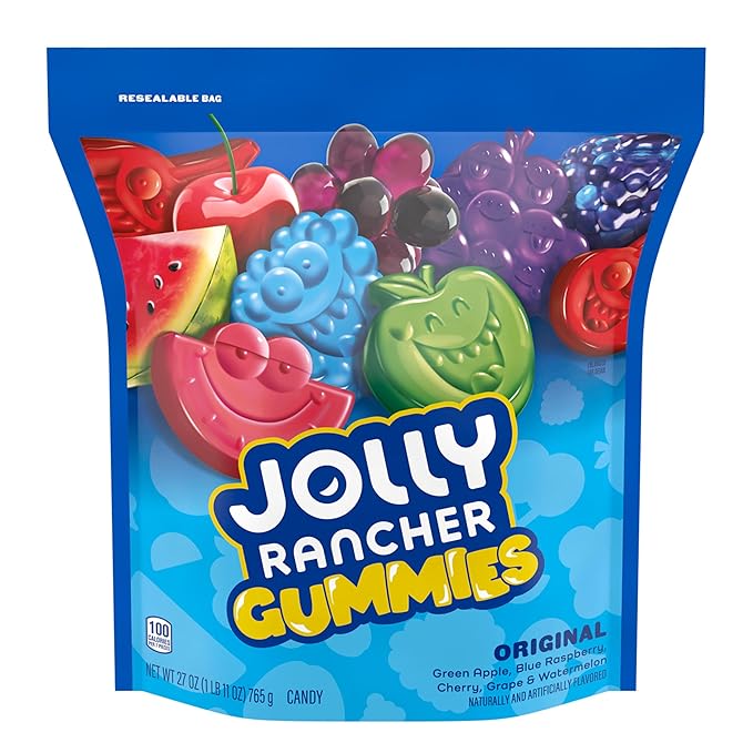 JOLLY RANCHER Gummies Original Fruit Flavored Candy Bag, 27 oz (Pack of 2)